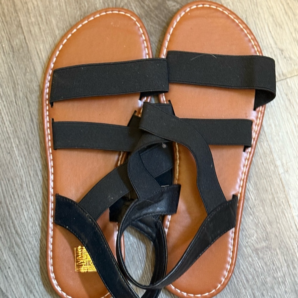 Black Strappy Sandals